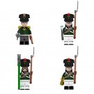 4pcs Napoleonic Wars Russian Artillery Soldiers Minifigures Set