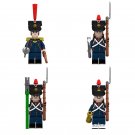 4pcs Napoleonic Wars French Artillery Soldiers Minifigures Set