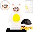 Super Mario Brothers White Tanooki Mario Minifigures Accessories