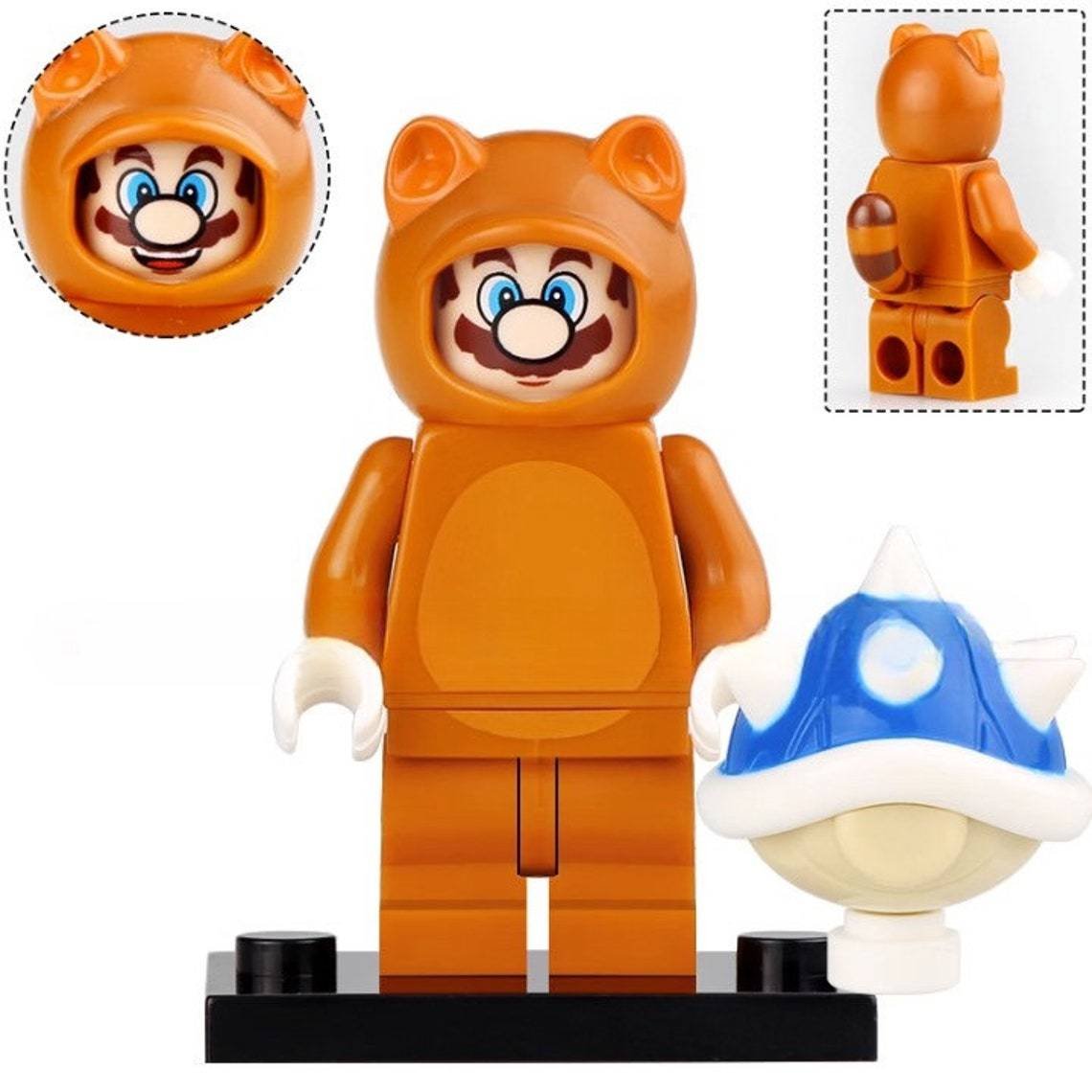 Super Mario Brothers Tanooki Mario Minifigures Accessories