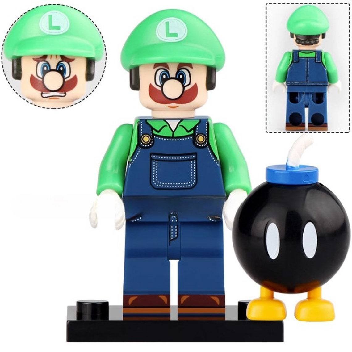 Super Mario Brothers Luigi and Bob-ombs Minifigures Accessories