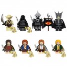 8pcs The Lord of the Rings Witch-king Nazgul Gollum Frodo Sam Minifigures Set