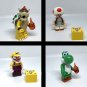 10pcs Super Mario Brothers Toad Peach Yoshi Bowser Wario Waluigi Minifigures Set