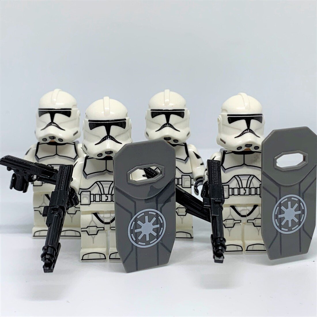 4pcs Star Wars The Bad Batch Wilco's company Clone Troopers Minifigures Set
