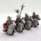 8pcs Crusader Army The Mounted Knights of Tripoli Minifigures Set