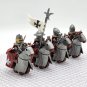 8pcs Crusader Army The Mounted Knights of Tripoli Minifigures Set
