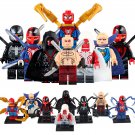 8pcs Venom Spider-Man Shadow-Spider Arachknight Wade Wilson Minifigures Set