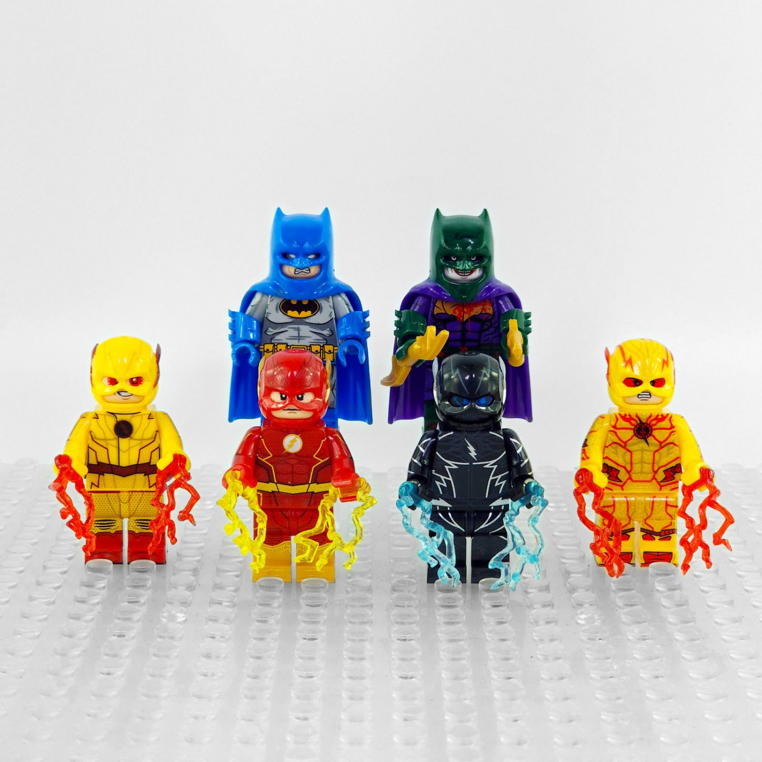 6pcs The Flash Reverse-Flash Zoom The Joker Batman Imposter Minifigures Set