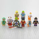 8pcs One Piece Wano Country Arc Zoro Yamato Nico Robin Usopp Minifigures Set