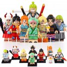 8pcs One Piece Wano Arc Luffy Zoro Sanji Yamato Nami Chopper Minifigures Set
