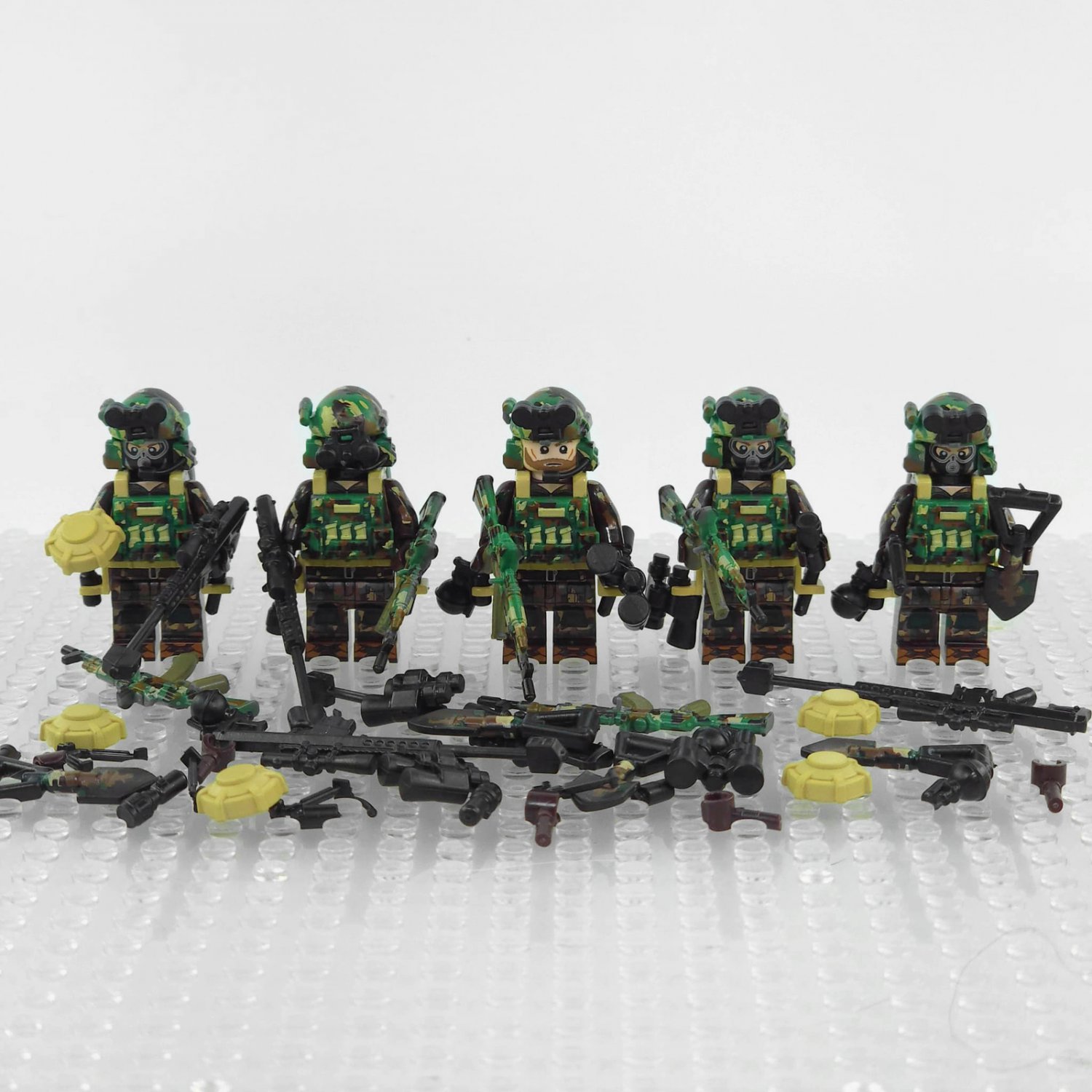 5pcs Russian Alpha Team Special Forces Soldiers Minifigures Set