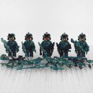 5pcs Chinese Soldiers The Snow Leopard Commando Unit Team Minifigures Set