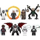 8pcs Spider-Man Negative Black Cat Kraven Doctor Octopus Venom Minifigures Set