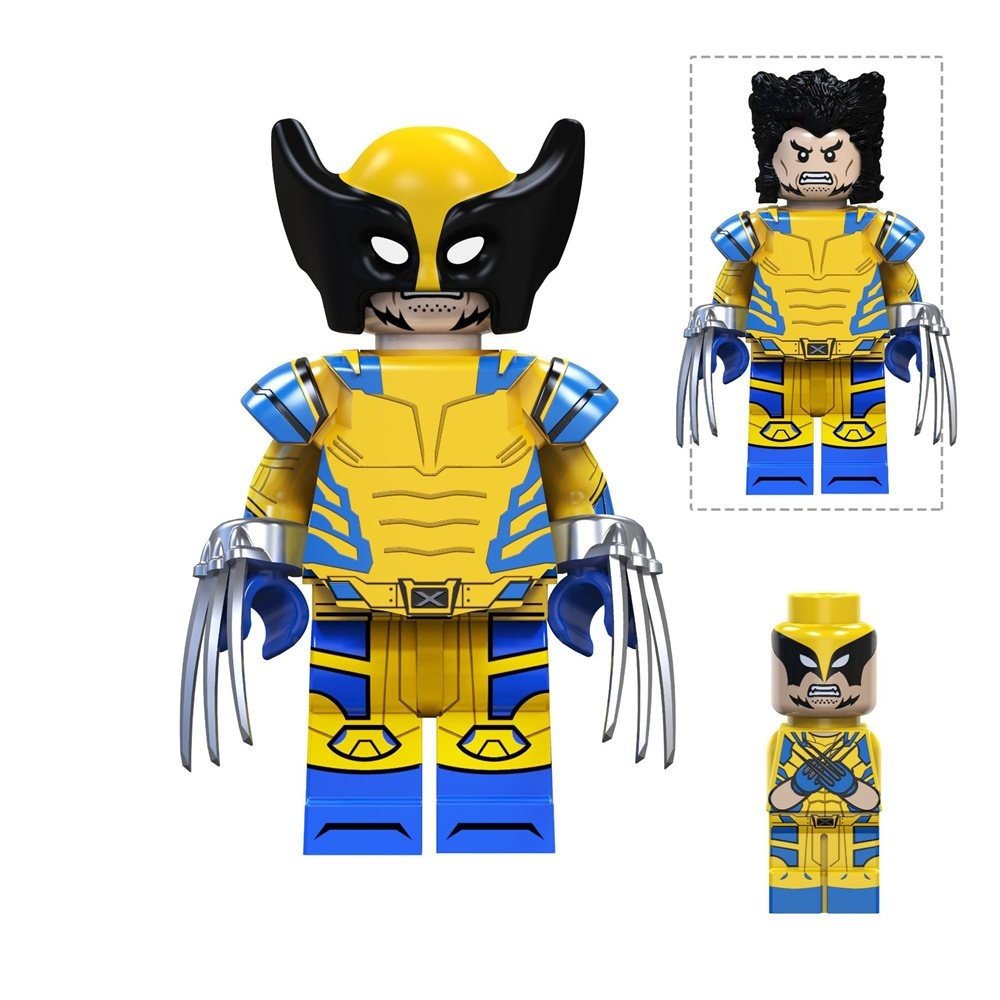 Wolverine Deadpool 3 Minifigures Weapons and Accessories