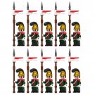 10pcs Napoleonic Wars French Line Lancers Soldiers Minifigures Set