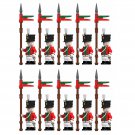 10pcs Napoleonic Wars Saxon Cavalry Soldiers Sachsen ulanen Minifigures Set