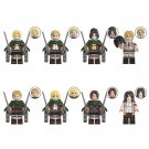 8pcs Attack on Titan Zeke Jaeger Reiner Braun Annie Pieck Finger Minifigures Set