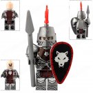 Wolfpack Knight (Heavy armor) Castle Kingdoms Minifigures Minifigs Toy Gift