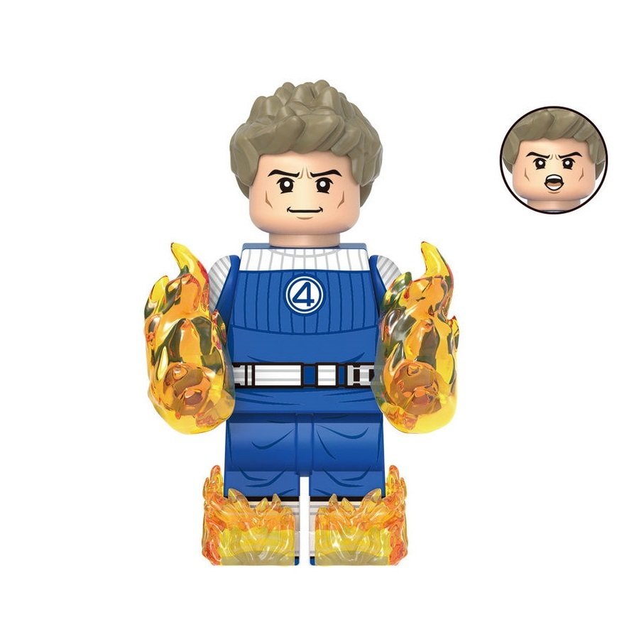 Human Torch The Fantastic Four Marvel Minifigures Minifigs Toy Gift