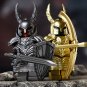 2pcs Dark Souls Black Knight and Silver Knight Minifigures Building Toys