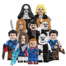 10pcs Horror film Scary Demon Doll Clown The Nun The Killers Minifigures Toys