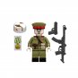 4pcs WW2 Soviet Infantry SVT40 PPS SKS PPS43 Minifigures Weapons and Accessories