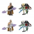 4pcs Star Wars General Grievous and Magnaguard Droid Minifigures Building Toys