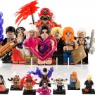 8pcs One Piece Gold Roger Smoker Hancock Zoro Sanji Minifigures Building Toys