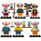 6pcs One Piece Tony Tony Chopper Variants Minifigures Building Toys