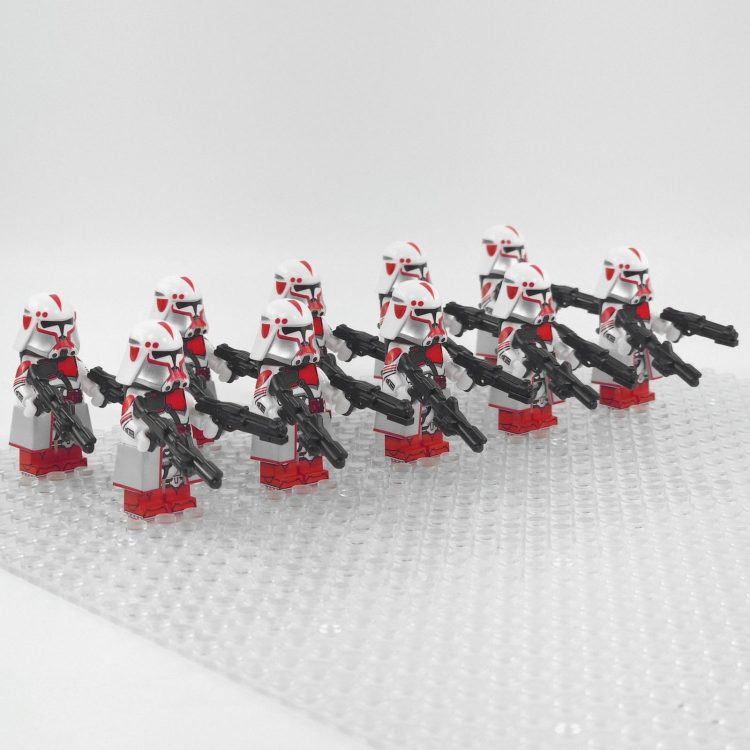 10pcs Star Wars Heavy Shock Troopers Coruscant Guard Minifigures Building Toys
