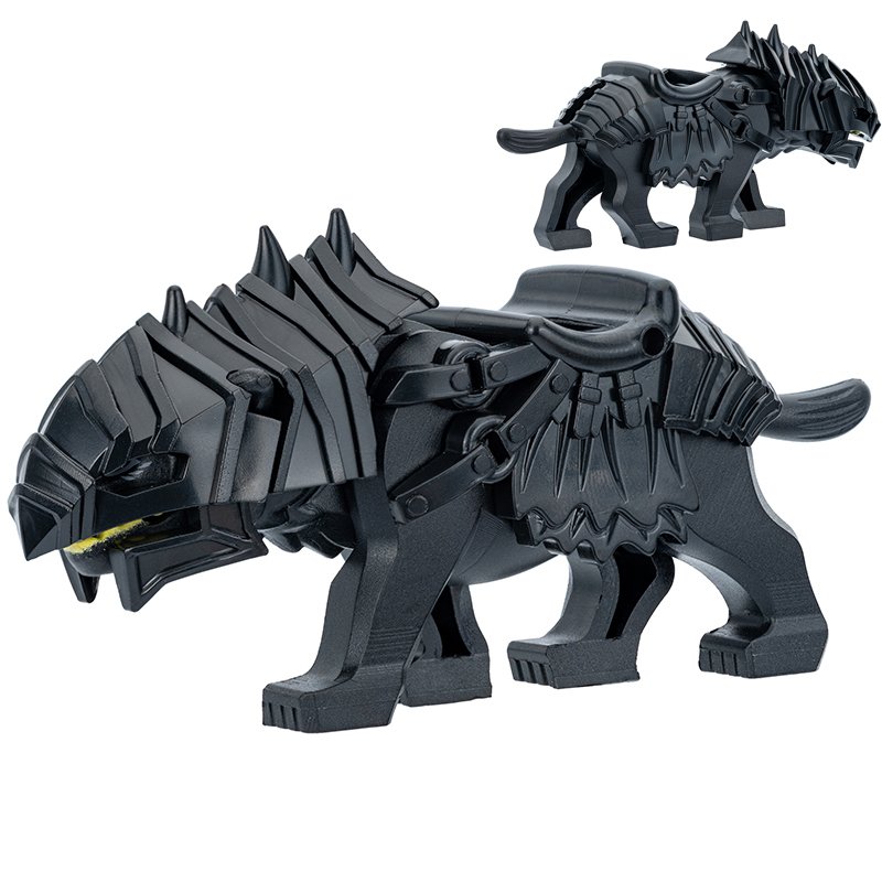 Dark Warg (Black Wolf) The Lord of the Rings Minifigures Minifigs Toy Gift