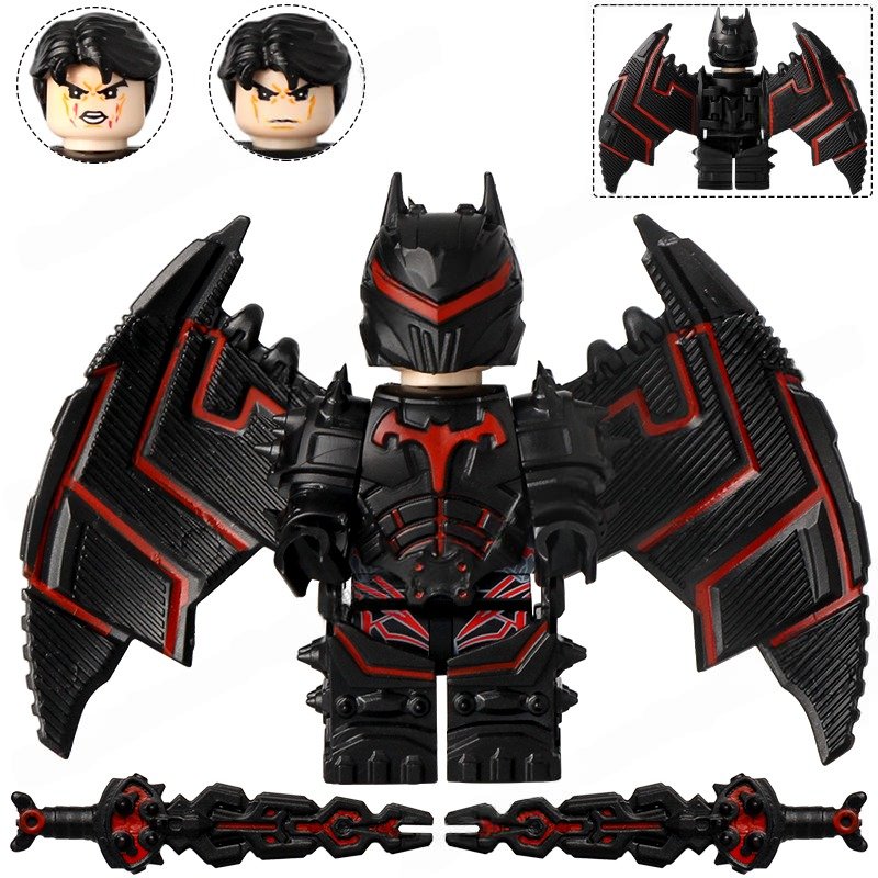 Batman Hellbat Armor Minifigures Weapons and Accessories