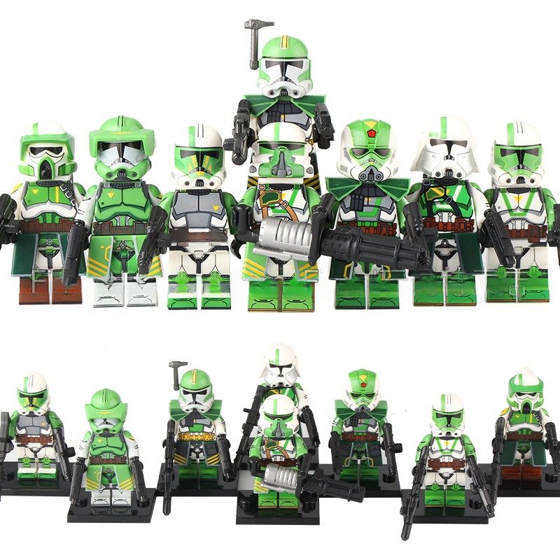 8pcs Star Wars Commander Doom's unit Clone troopers Minifigures Building Toys