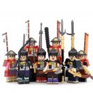 8pcs Japanese Samurai Warriors Kyuzo Gion Masanari Shimizu Minifigures Toys