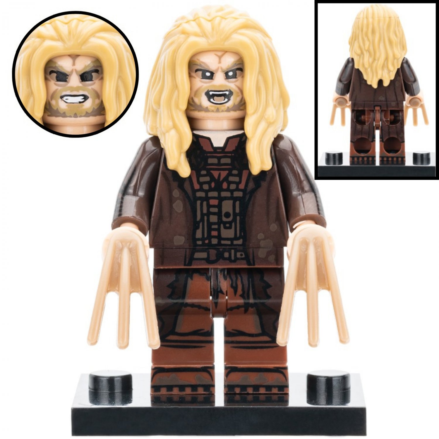 Sabretooth Deadpool Wolverine Minifigures Weapons and Accessories