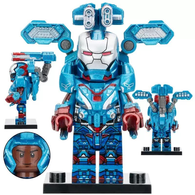 Iron Patriot Armor Iron Man Minifigures Weapons and Accessories