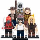 6pcs Deadpool Wolverine Logan Sabretooth Pyro Zenpool Minifigures Toys