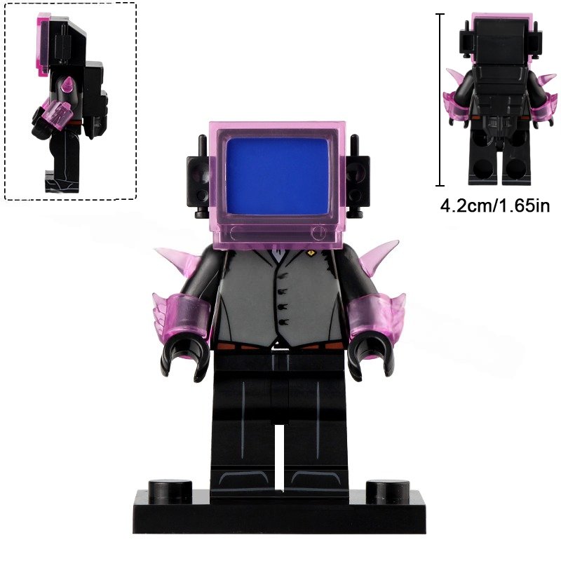 Skibidi Toilet Energized TV Man Minifigures Building Toys