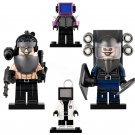 4pcs Skibidi Toilet TV Man SWAT Berserker Skibidi Mutant Minifigures Toys