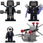 4pcs Skibidi Toilet TV Man Cameraman Glitchmobile Minifigures Building Toys