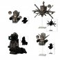4pcs Skibidi Toilet Laser Soldier Interceptor Troop Astro Toilet Minifigures