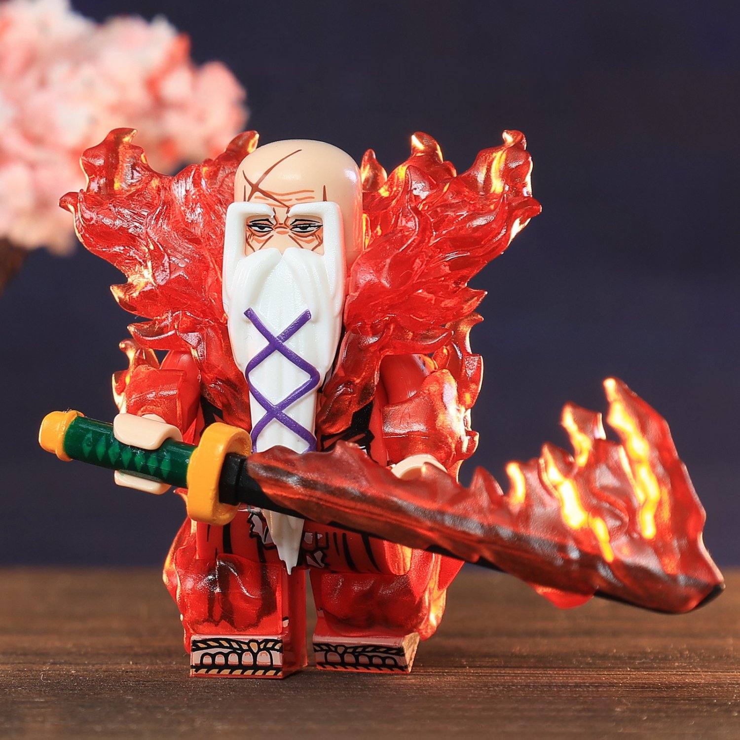 Anime Bleach Yamamoto Genryusai Shigekuni Minifigures Toy Gifts for children