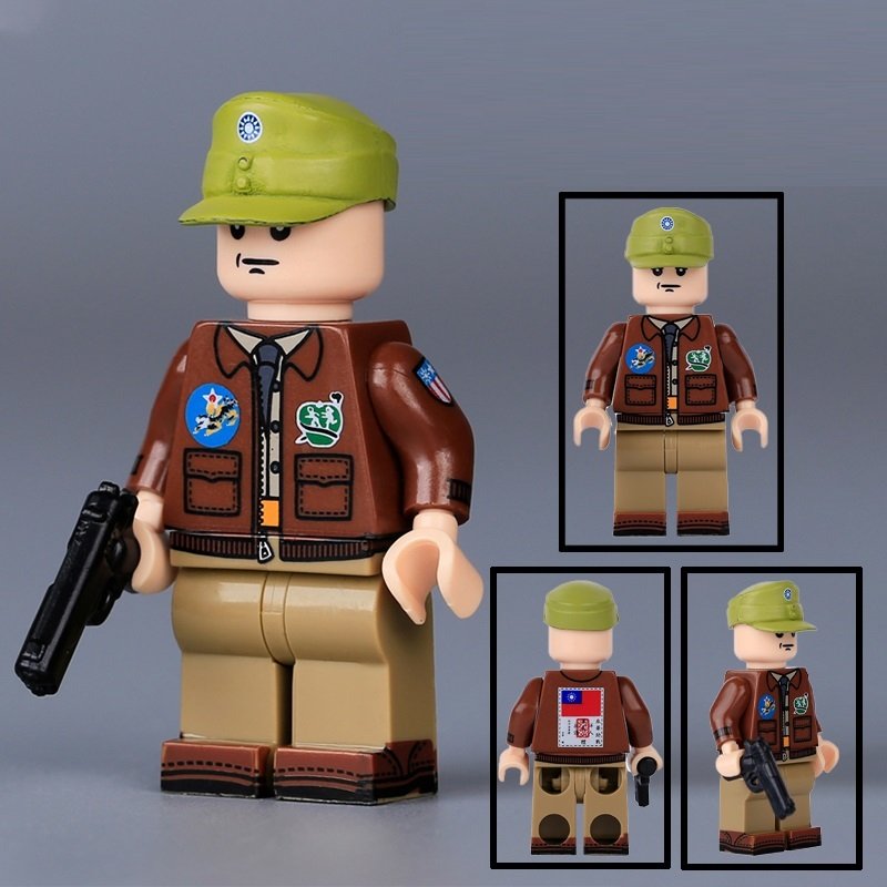 WW2 US Army The Flying Tigers Pilot Minifigures Building Toys