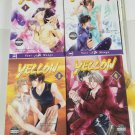 Yellow By Makoto Tateno Volumes 1-4 English Yaoi Manga RARE OOP Boys Love 2006 Yellow By Makoto Tateno Volumes 1-4 English Yaoi Manga RARE OOP Boys Love 2006