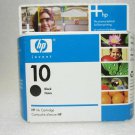 HP 10 Ink Cartridge Black Ink (C4844A) New Genuine Factory Sealed Exp: 2011 HP 10 Ink Cartridge Black Ink (C4844A) New Genuine Factory Sealed Exp: 2011
