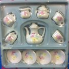 NRFP Barbie PORCELAIN TEA SET Miniature 1998 Tootsie Toy #10830 Service for 4 NRFP Barbie PORCELAIN TEA SET Miniature 1998 Tootsie Toy #10830 Service for 4