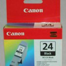 Genuine Canon BCI-24 Black Ink Cartridges Factory-Sealed Out of box NOS (x2)
