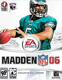 Madden NFL 06 PC CD-Rom Software EA Sports 2005 Players Inc 3-Disc Set Football