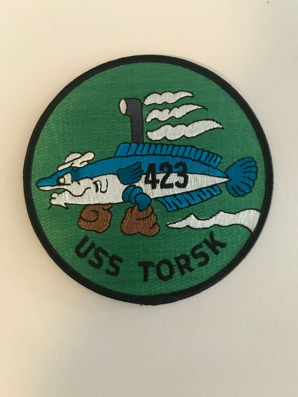 SS 423 USS Torsk 5" Patch Naval Submarine Military WWII
