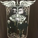 Jon Bon Jovi T-Shirt Concert: The Circle Tour Brown Graphic Band L 2010